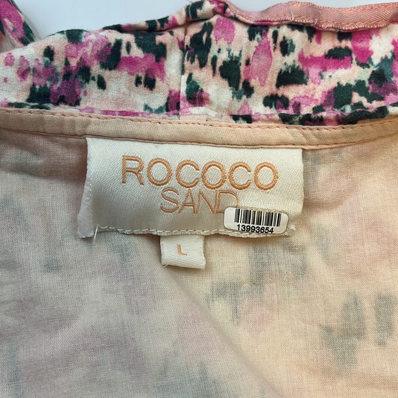 Rococo Sand Printed Ruffled Wrap Dress N159-24 - Picture 6 of 10